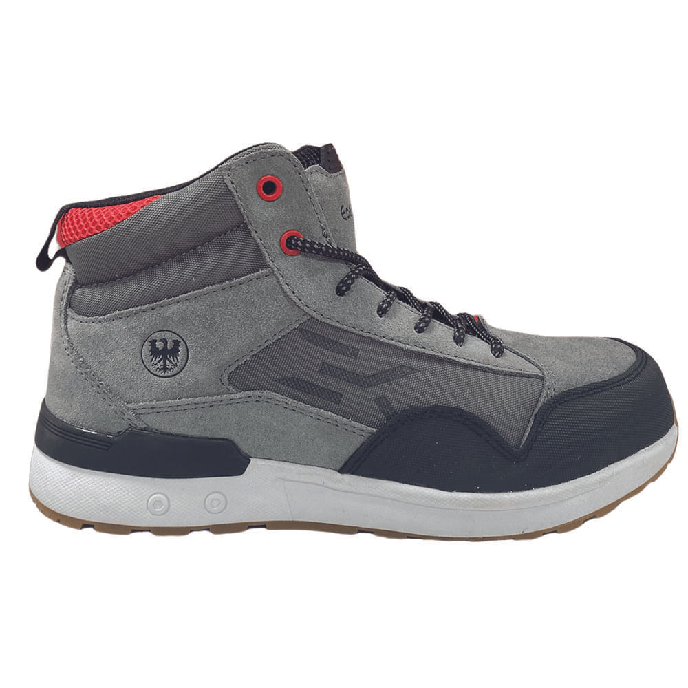 Zapatilla Seguridad ED Vansky Artic Gray / Red