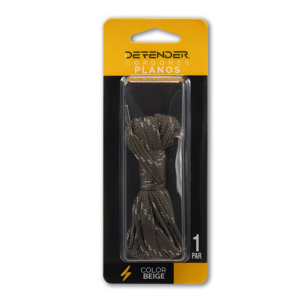Cordones Defender Plano Beige Large