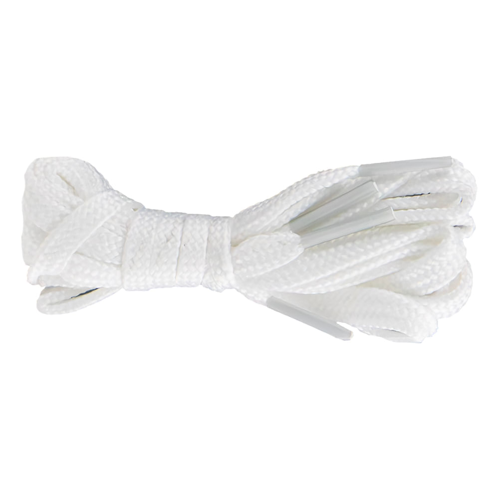 Cordones Defender Plano Blanco Medium